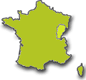 Ornans ligt in regio Franche Comté / Jura