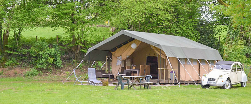 Safaritent op camping Ambiance Morvan
