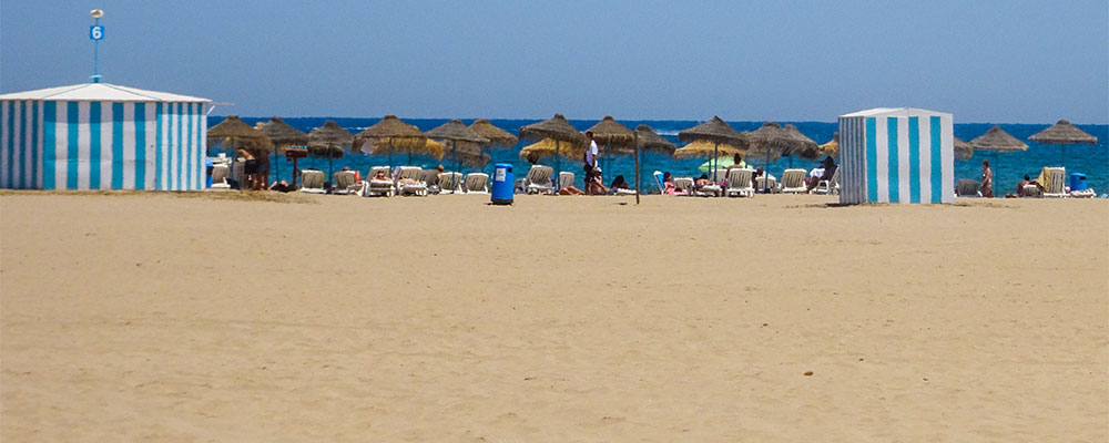 Strand bij Valencia