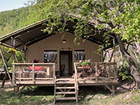 Wood Lodge met optioneel privé sanitair