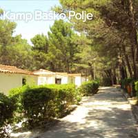 Camping Basko Polje in regio Dalmatië, Kroatië