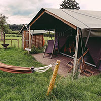 Camping BoerenBed Hollings Hill Farm in regio Centraal Engeland, Groot-Brittannië