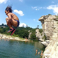 Camping De Peyroche in regio Ardèche, Frankrijk