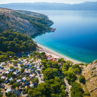 Camping FKK Valamar Camping Bunculuka in regio Kvarner, Kroatië