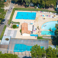 Camping Fontaine Vieille in regio Aquitaine / Les Landes, Frankrijk