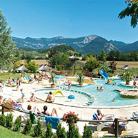 Camping l'Hirondelle in regio Rhône-Alpes, Frankrijk