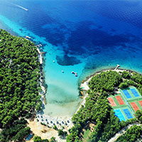 Camping Pine Beach in regio Dalmatië, Kroatië
