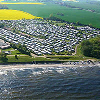 Camping Rosenfelder Strand in regio Schleswig-Holstein, Duitsland