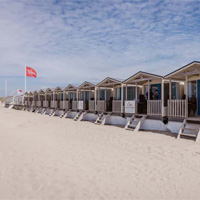 Camping Strandhuisjes Wijk aan Zee in regio Noord-Holland, Nederland