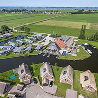 Camping Waterpark Terkaple in regio Friesland, Nederland