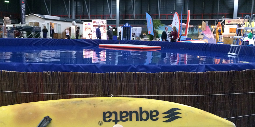 Kano varen op de vakantiebeurs