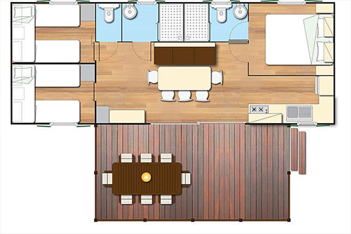 Plattegrond Sunlodge Sequoia