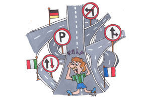 In het buitenland gelden andere verkeersregels