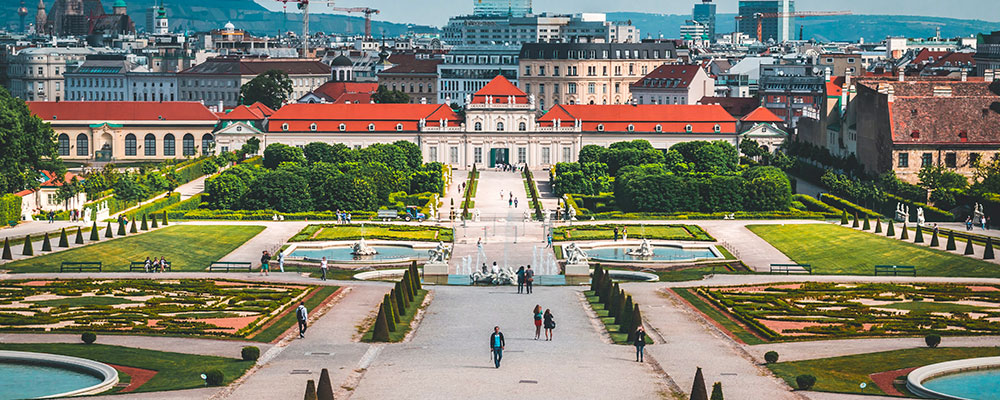 Wenen paleis Belvedere plein wenen