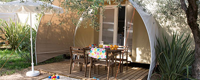 Glamping in de bungalowtent van de toekomst