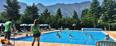 Due Laghi vakantie tussen de bergen aan een meer in Noord-Italië.