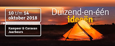 Duizend en één ideeën vind je op de kampeer en caravan jaarbeurs
