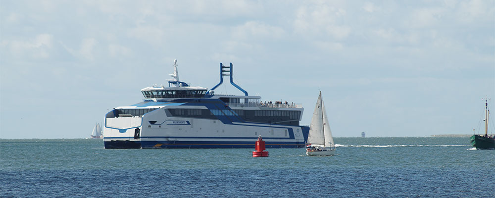 Terschelling bereik je met de veerboot vanaf Harlingen Met de veerboot naar het waddeneiland Terschelling