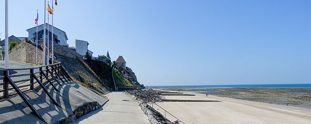 Stranden Normandie tussen Honfleur en Deauville Stranden Normandie tussen Honfleur en Deauville