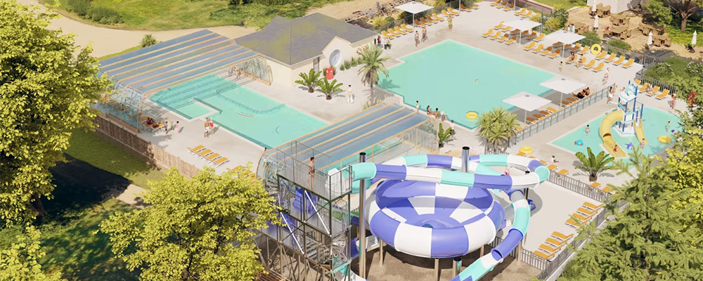 Voor nog meer zwemplezier wordt er in 2024 een nieuw zwembadcomplex op Domaine de la Breche aan de Loire Voor nog meer zwemplezier wordt er in 2024 een nieuw zwembadcomplex op Domaine de la Breche aan de Loire