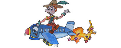 Met het vliegtuig naar de camping, de kortste weg!