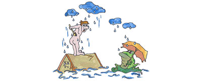 Laat jij je vakantie in het water vallen? Het regent... en dan?