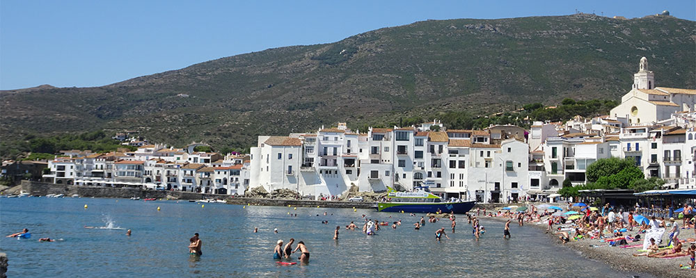 Badplaats Cadaques, Spanje