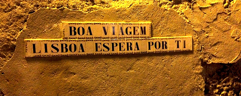 Goede reis Lissabon wacht op u