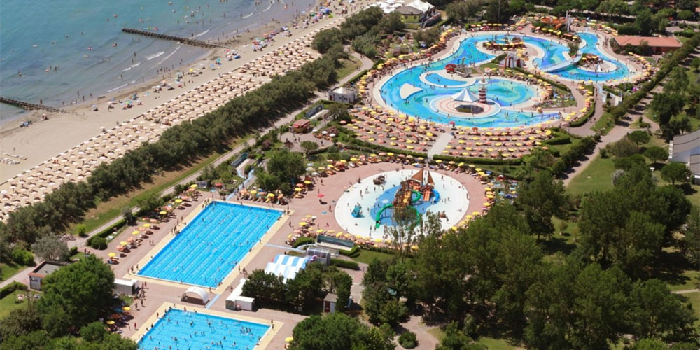 Een zwemparadijs op Pra Delle Torri aan de Adriatische kust Een zwemparadijs op Pra Delle Torri aan de Adriatische kust