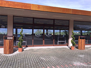 Nieuwe entree camping Norcenni