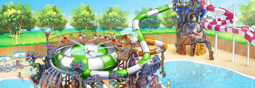 Aquapark Vortex op camping Union Lido Aquapark Vortex op camping Union Lido