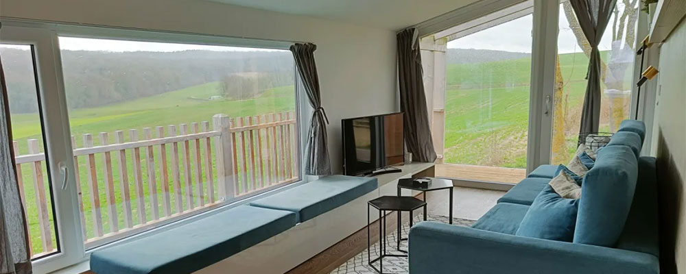 uitzicht vanuit de panorama cottage