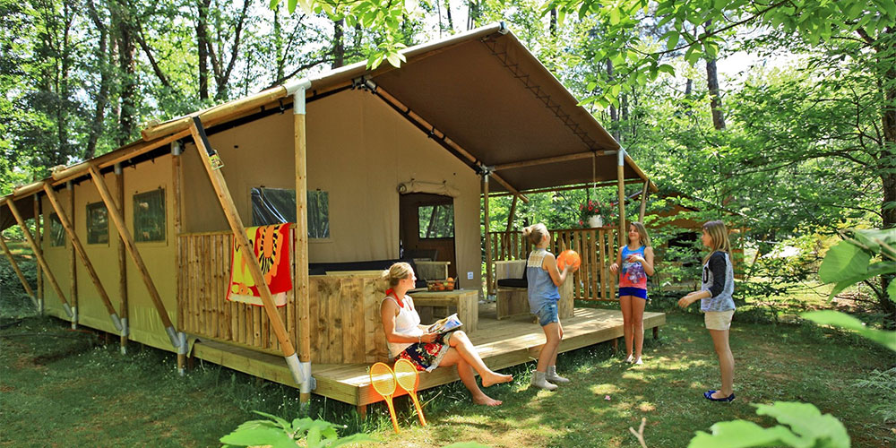 huur een tent op Le Pech Charmant, glampen is ook mogelijk