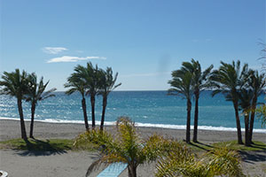 Het strand bij Malaga
