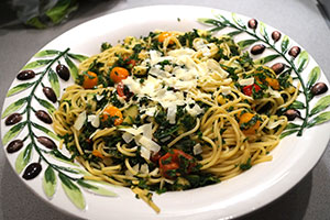 Spaghetti met boerenkool! Spaghetti met boerenkool