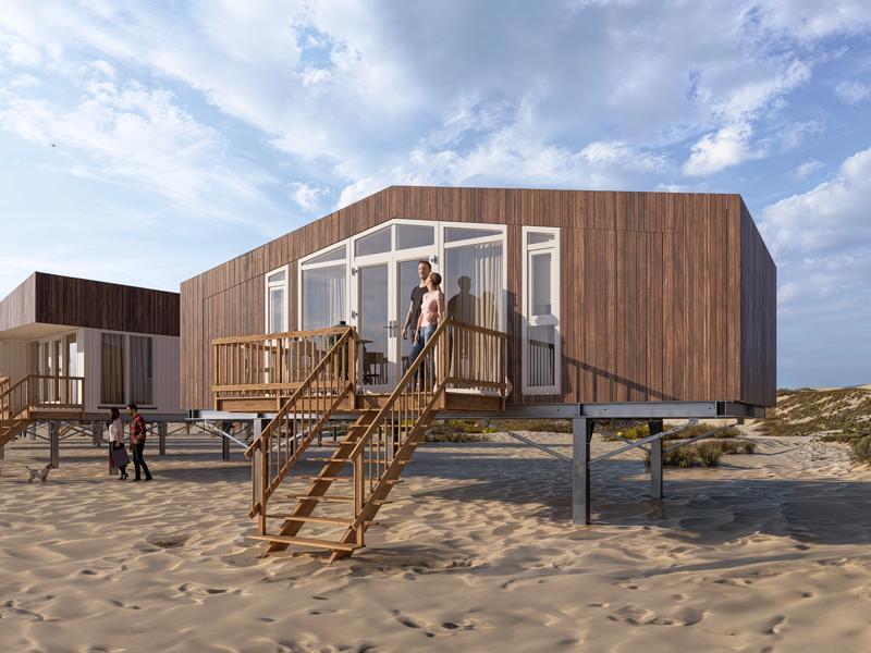 Foto van Strandhuisjes Zeezigt