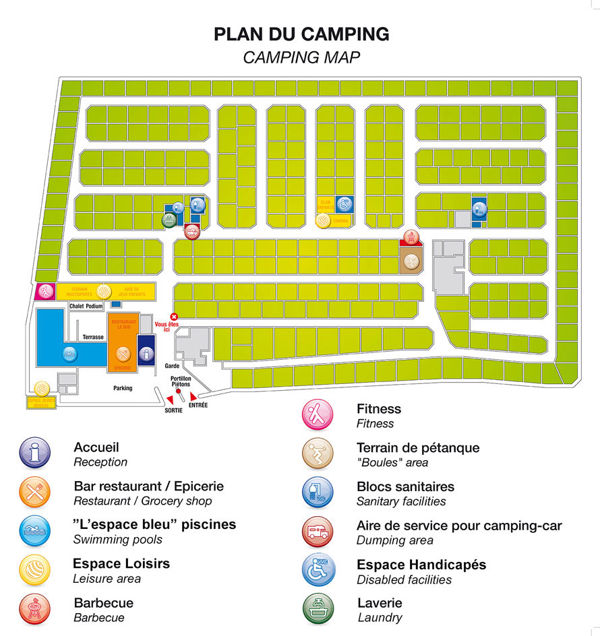 Plattegrond van Abri de Camargue