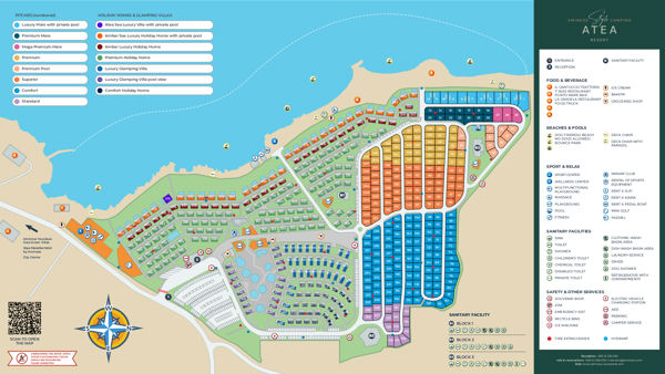 Plattegrond van Aminess Style Camping Atea