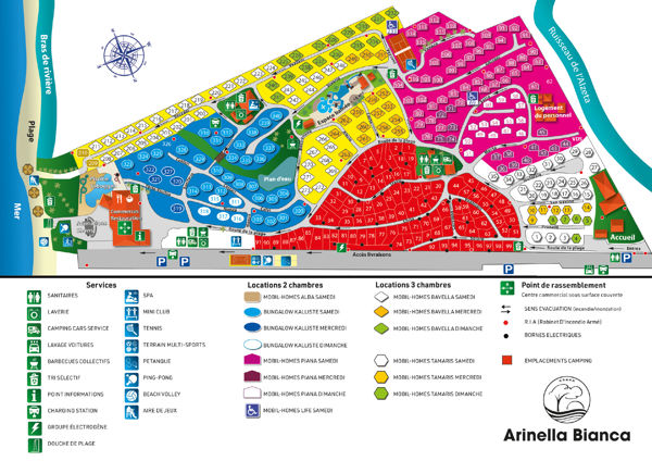 Plattegrond van Arinella Bianca