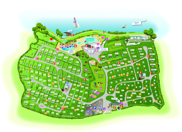 Plattegrond van Au Bocage Du Lac