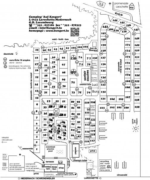 Plattegrond van Auf Kengert