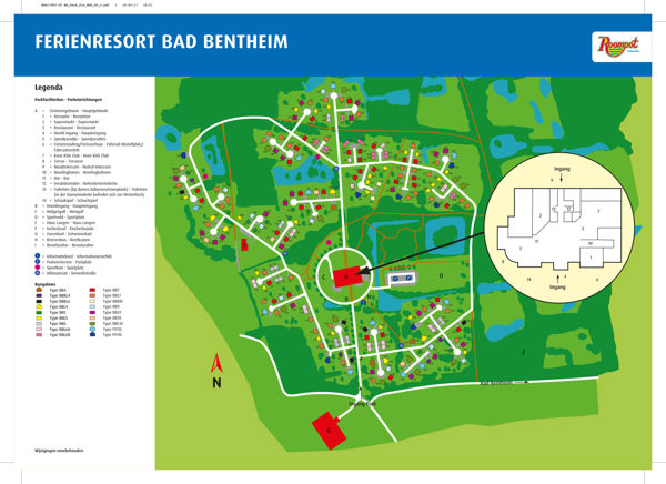 Plattegrond van Bad Bentheim