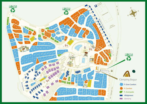 Plattegrond van Begur
