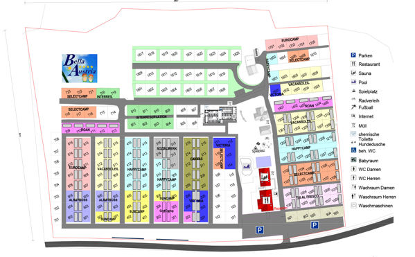 Plattegrond van Bella Austria