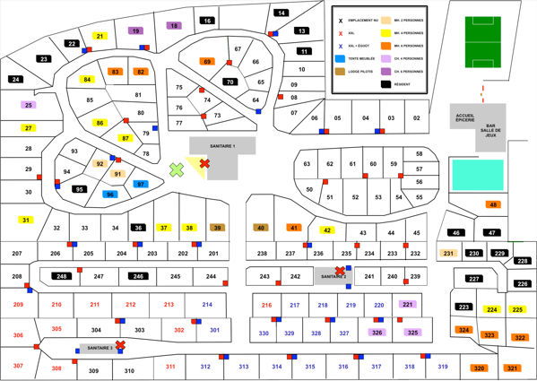 Plattegrond van Bellevue