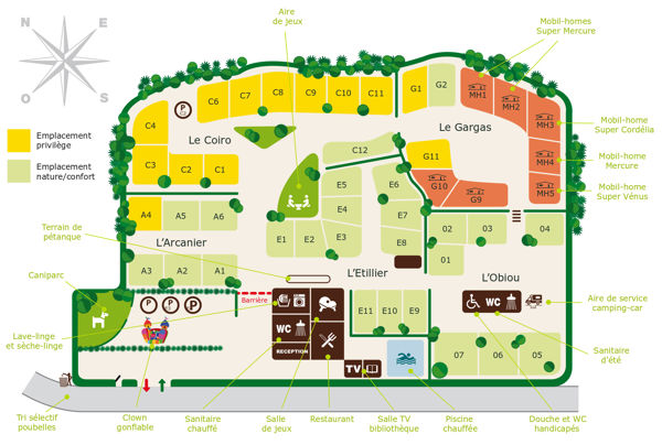 Plattegrond van Belvédère de l'Obiou