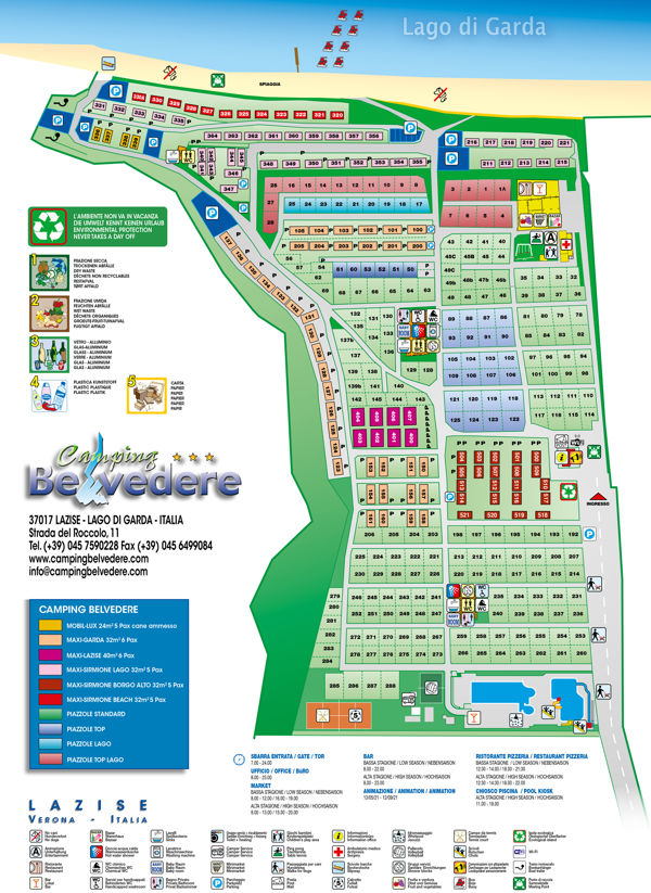 Plattegrond van Belvedere (Lazise)