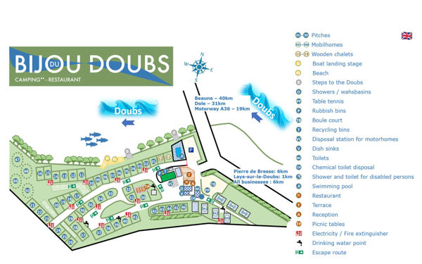 Plattegrond van Bijou du Doubs