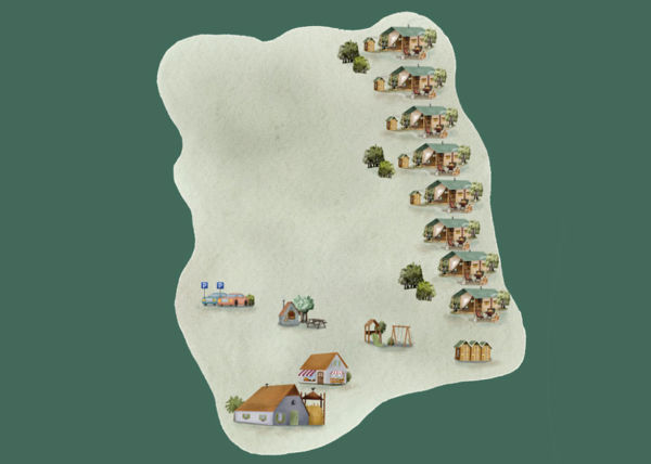 Plattegrond van BoerenBed De Zeekraal