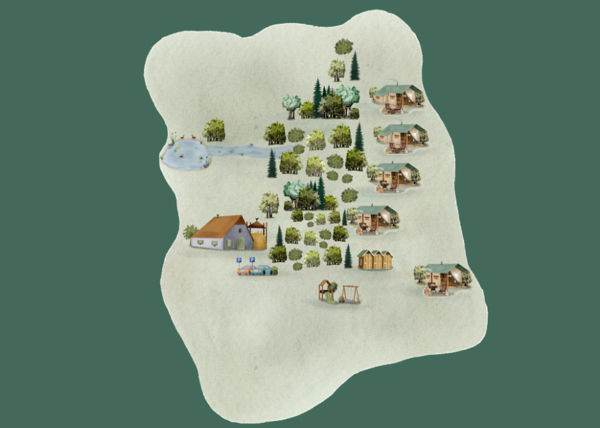 Plattegrond van BoerenBed Hidcote Manor